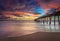 Southern California Pier at Sunset