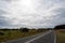 Southern chile country road on a cloudy day