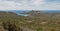 Southern Corsica island beach landscape panorama, France