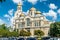 Southern facade of Dormition of the Mother of God Cathedral in Varna, Bulgaria