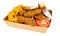 Southern Fried Chicken Fillets And Cheesy Potato Wedges