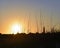 Southern Historical Lighthouse Coastal Architecture and Sunset/Sunrise at the Beach