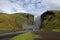 Southern Iceland landscape with volcanic outwash