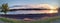 Southern Il at sunset. Panorama of the Mississippi river