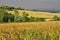 Southern Italian countryside landscape. Region of Basilicata