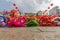 Southern Lion Dance at Eye Opening ceremony, Lady Thien Hau pagoda, Vietnam