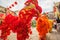 Southern Lion Dance at Eye Opening ceremony, Lady Thien Hau pagoda, Vietnam