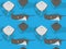 Southern Stingray Cartoon Background Seamless Wallpaper