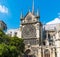 Southern transept of world famous Notre Dame cathedral