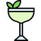 Southside Cocktail icon, Alcoholic mixed drink vector