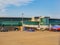 Southwest Airline airplane parked in the Will Rogers World Airport