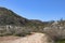 Southwest desert landscape with desert plants in springtime, camping, hiking and adventure in spring in american desert