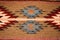 Southwest design in woven carpet