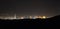 Southwest Landscape Red Rock Hills Downtown Las Vegas at night