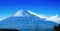 Southwest Slope of Snow Covered Peak of Mt. Fuji