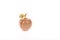 Souvenir apple from onyx with gold leaf.