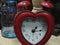 Souvenir clock in the form of heart