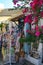 souvenir shop ,clothes and items of folk art. On the beautiful island of Skiathos , Greece.