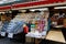 Souvenir shop at famous Havel Market in second week of Advent in