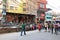 Souvenir shops on Thamel street in Kathmandu