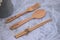 Souvenir spoons, forks, and chopsticks made of wood for wedding gifts, gifts