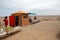 Souvenir stand near the Flaming Cliffs in the Gobi Desert of Mongolia