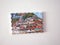 Souvenir Travel magnet on white metal board background - Berat Albania