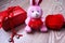 A souvenir, a Valentine`s day gift. Colorful packing and a lovely gift. details