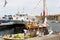 Souvenirs boat in Marseille harbour, France