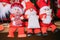 Souvenirs Santa Claus Dolls Toys At European Winter Christmas Market
