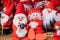 Souvenirs Santa Claus Dolls Toys At European Winter Christmas Market