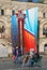 A souvenirs seller on the Red Square.