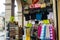 Souvenirs under the arcade of the Louvre des antiquitaires, Paris, France