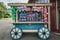 Souvenirs in a wooden cart for sale on the Efteling theme park