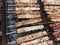 Souvlaki greek on the grill meat food