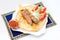 Souvlaki, kebab, grilled meat on pita bread with