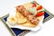 Souvlaki, kebab, grilled meat on pita bread with