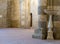 SOVANA, TUSCANY, ITALY - JUNE 16, 2019 - Ancient font in the Concattedrale dei Santi Pietro e Paolo aka Duomo Cathedral