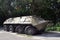 Soviet amphibious armored personnel carrier, BTR-60P. Destroyed military equipment