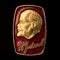 Soviet badge Lenin relief