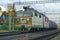 Soviet electric locomotive VL-80S with freight train