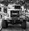 Soviet heavy truck KrAZ-255 (Black and White)