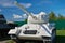 Soviet medium tank T-34-85.White color