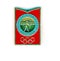 Soviet metal badge featuring the volleyball and with the inscription in Russian `Moscow 80, Olympic games`