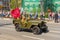 Soviet military all-wheel drive GAZ-67 with a simplified open body, in which instead of the door there were cutouts. Victory parad