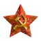 Soviet star rust badge