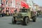 Soviet truck ZiS-5 UralZIS-5 takes part in the retro transport parade in honor of Victory Day