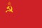 Soviet Union flag, official colors and proportion correctly. Soviet Union flag.