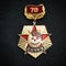 Soviet ussr medal rare badge veteran