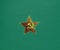 Soviet ussr star on green